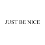 Just Be Nice: Iconic Peace Fingers Distressed Tee